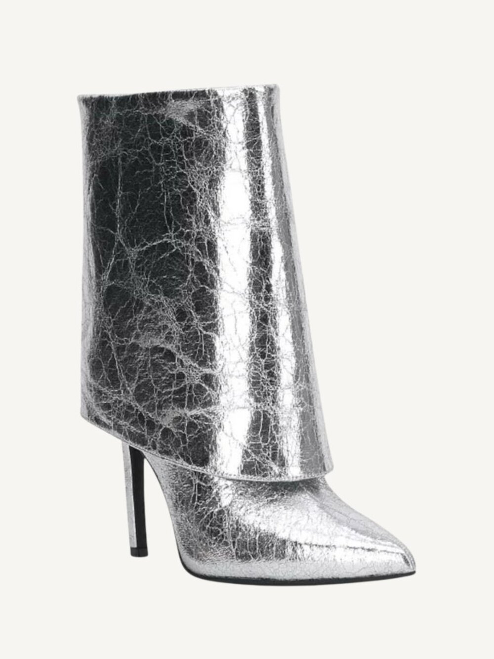 NWT INC International Concepts Sabeel Metallic Silver Ankle Boots Size 6.5